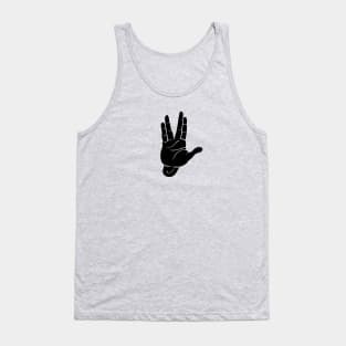 Spocks hand Tank Top